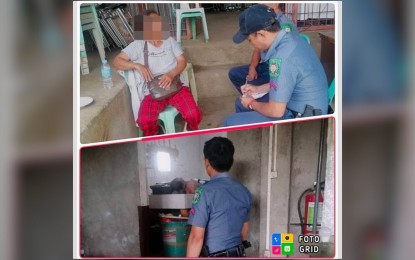 <p><strong>INTEL ASSET.</strong> Police investigators talk to a witness about the April 16, 2023 shooting that killed a barangay intelligence asset in Canlaon City, Negros Oriental province. The local police believed members of the New People's Army perpetrated the crime. <em>(Photo courtesy of the Canlaon City Police Station)</em></p>