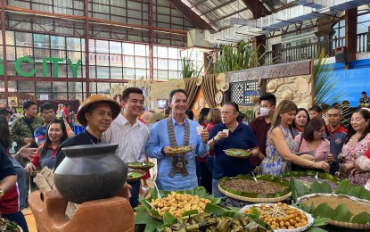 <p><strong>FOOD TOURISM</strong>. New Zealand Ambassador to the Philippines Peter Kell (center) attends the opening of the two-day "Hapag ng Pamana" Philippine food festival in Laoag, Ilocos Norte on Tuesday (April 18, 2023). The festival aims to promote food tourism in this northern gateway of Luzon. <em>(Contributed)</em></p>