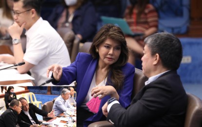 <p><strong>SAFETY</strong>. Senator Imee Marcos, chair of the Committee on Foreign Relations, quizzes Philippine defense officials on the objectives of the country's Enhanced Defense Cooperation Agreement (EDCA) with the United States on Wednesday (April 19, 2023). Marcos on Thursday urged the government to ensure the safety of overseas Filipino workers in Taiwan. <em>(PNA photo by Avito Dalan)</em></p>