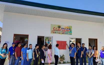 <p><strong>REHAB CENTER</strong>. Officials of the municipality of Manaoag and the Philippine Drug Enforcement Agency - Ilocos Region lead the inauguration of the Balay Silangan reformation center at Barangay Pugaro in Manaoag, Pangasinan on Wednesday (April 19, 2023). The facility will cater to the first batch of 20 drug surrenderers this month. <em>(Photo by Hilda Austria)</em></p>