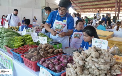 <p><strong>KADIWA NG PANGULO</strong>. Various agricultural products as well as non-food items are on sale during the launch of the Kadiwa ng Pangulo program in the City of San Jose Del Monte, Bulacan on Wednesday (April 19, 2023). President Ferdinand R. Marcos Jr. led the launch of the program that offers lower-priced commodities to consumers and at the same time, provide farmers, fisherfolk and micro, small and medium enterprises with a platform to enable them to earn more. <em>(Photo courtesy of the City Government of San Jose Del Monte)</em></p>