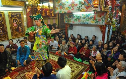 <p>The Viet beliefs in the Mother Goddesses of Three Realms was recognised by UNESCO as an intangible cultural heritage of humanity. <em> (Photo from VNA/VNS) </em></p>