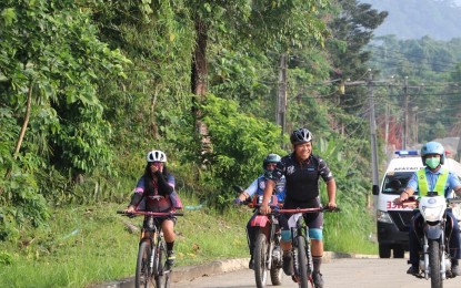 <p>BIKE RACE. Bike enthusiasts in Apayao province join a bike race on April 21, 2023. The Apayao Provincial Health Office spearheaded the event to promote road safety and a healthy lifestyle. (Photo courtesy of the Apayao Information Office)</p>
<p> </p>
