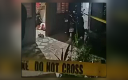 <p><strong>KILLED IN SHOOTOUT.</strong> Suspected armed group leader Ganim Muksin lay dead in his house following a shootout with police and military personnel in Barangay Maganda, Lamitan City, Basilan, on Thursday night (April 20, 2023). Found at the house of the suspect were bomb-making materials and a .45-caliber pistol.<em> (Photo courtesy of Lamitan City Police Office)</em></p>