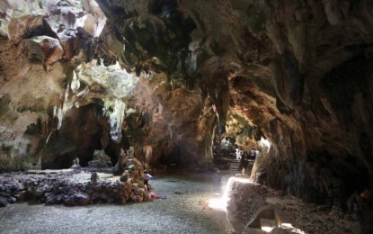 <p><strong>CAMOTES BUS RIDE.</strong> The Bukilat Cave in Tudela town in Camotes Island group. Land Transportation Franchising and Regulatory Board-Region 7 Director Eduardo Montealto Jr. bared Tuesday (April 25, 2023) that backpackers and excursionists will have a chance to take a bus ride to Camotes Island starting in May through the inclusion of a new route under the Cebu Province's Local Public Transport Route Plan.<em> (Photo courtesy of Cebu Capitol PIO)</em></p>