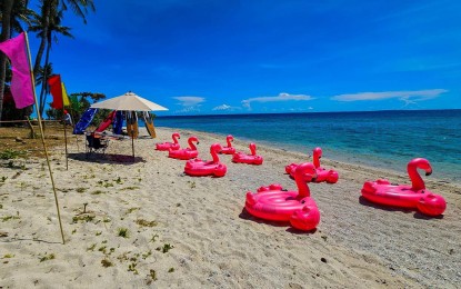 <p><strong>TOURIST HAVEN.</strong> A portion of Higatangan Island in Naval, Biliran. The island village of Higatangan is now set for the return this week of the two-day summer festival organized by the local government unit of Naval, Biliran. <em>(Photo courtesy of Naval local government)</em></p>