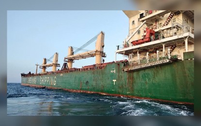 <div dir="auto">Chinese-flagged bulk carrier MV ZHE HAI 168 <em>(Photo courtesy of the PCG)</em></div>