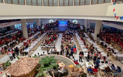 <p><strong>JOB HUNTERS</strong>. Job seekers join the Labor Day job fair at the Farmers Livelihood Development Center in Vigan City, Ilocos Sur on Monday (May 1, 2023). Some 602 applicants were hired on the spot in the simultaneous job fairs in Ilocos Sur and Pangasinan. <em>(Photo courtesy of DOLE Ilocos Region)</em></p>