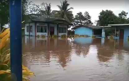 <p><strong>SWAMPED</strong>. A flooded area in San Carlos City, Negros Occidental. Classes in all levels were suspended in the northern Negros locality on Wednesday (May 3, 2023) after heavy rains since the previous night brought floods to many areas in the city. <em>(Photo courtesy of Jhong Bersales)</em></p>