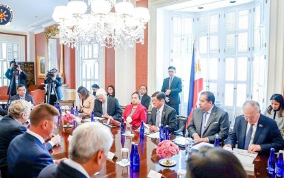 <p><strong>BUSINESS ENGAGEMENTS</strong>. President Ferdinand R. Marcos Jr. held a series of promising engagements with various U.S.-based companies keen to invest in the Philippines, including Moderna, Ultra Safe Nuclear Corporation, Atento, Maxeon, Analog Devices, and Optum on Tuesday (US Time). During the meetings, Marcos had the opportunity to discuss a range of important topics, from vaccine distribution to nuclear fuel technology to against power crisis including potential investment in research and development, and the possibility of Analog's expansion project being registered under the 2022 Strategic Investment Priority Plan.<em> (Photo courtesy of Office of the President)</em></p>