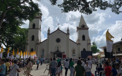 <p><strong>NEWEST ARCHDIOCESAN SHRINE</strong>. St. Isidore Labrador parish church in Cuenca, Batangas was declared an Archdiocesan Shrine in ceremonies officiated by top officials of the Archdiocese of Lipa on Thursday (May 4, 2023). Under Catholic Church tradition, designation as an Archdiocesan Shrine is the final step before a holy place is declared a “national shrine.” <em>(Photo by Pot Chavez)</em></p>
