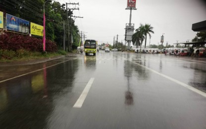 <p><strong>CLASS SUSPENSION</strong>. The Municipality of San Jose de Buenavista is experiencing heavy downpour Wednesday. . Antique Provincial Board Disaster Risk Reduction and Management Officer Broderick Train said in an interview Thursday (May 4, 2023) that four towns in Antique have suspended classes due to the inclement weather. (<em>PNA photo by Annabel Consuelo J. Petinglay)</em></p>