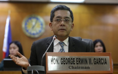 <p>Comelec chairperson George Erwin Garcia <em>(File photo)</em></p>