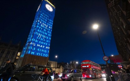 <p>The Elizabeth Tower, commonly known as Big Ben, is illuminated with lights on May 4, 2023, ahead of the coronation of King Charles III held on May 6 in London, United Kingdom.</p>