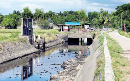 <div class="caption">
<p><strong>DRY SPELL.</strong> A water irrigation canal in Barangay Sipat, Plaridel Bulacan is near dangerously low level on Thursday afternoon (May 4, 2023). The National Water Resources Board has cut the allocation for irrigation to 10 cubic meters per second for the period May 1 to 10 and will totally suspend supply until mid-June when the wet cropping season begins. <em>(PNA photo by Joey O. Razon)</em></p>
</div>