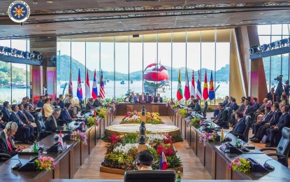 <p><strong>YOUTH EMPOWERMENT.</strong> Leaders of the Association of Southeast Asian Nations hold the 42nd ASEAN Summit Plenary Session at the Meruorah Komodo Convention Center in Labuan Bajo, Indonesia on Wednesday (May 10, 2023). In his intervention during the ASEAN Leaders’ Interface with Representatives of ASEAN Youth, President Ferdinand R. Marcos Jr. called on the member-states of the regional bloc to support initiatives aimed at empowering the youth.<em> (Photo courtesy of OP FB page)</em></p>