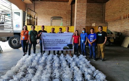 <p><strong>AID FOR FISHERS</strong>. The Department of Agriculture-Bureau of Fisheries and Aquatic Resources distributes some 100,000 catfish fingerlings to fish growers in Gapan City, Nueva Ecija province on Tuesday (May 9, 2023). The move is part of the survival and recovery assistance program of the agency for fisherfolk and farmers whose livelihood was adversely affected by Super Typhoon Karding (Typhoon Noru) in September 2022. <em>(Photo courtesy of BFAR Region 3)</em></p>