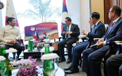 <p><strong>ENHANCED TIES.</strong> President Ferdinand R. Marcos Jr. and Lao Prime Minister Sonexay Siphandone hold a bilateral meeting in Indonesia on Wednesday (May 10, 2023). The two vowed to work closely to enhance the two countries' relations across several areas such as health, education, trade and people-to-people exchange agreements.<em> (Photo courtesy of the Office of the President)</em></p>