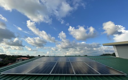 <p><strong>SUN-POWERED</strong>. Solar panels are installed at a rooftop of a residence in Laoag City in this undated photo. More of this kind are expected in Ilocos Norte's public buildings to boost renewable energy supply. <em>(Photo by Leilanie Adriano)</em></p>