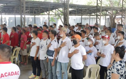 <p><strong>SECOND CHANCE</strong>. At least 87 drug reformists in Angeles City, Pampanga have completed a reformation program that aims to help transform their lives and reintegrate them into their families and communities on Friday (May 12, 2023). After their "graduation", the reformists were given support in terms of livelihood and job opportunities.<em> (Photo courtesy of the City Government of Angeles)</em></p>