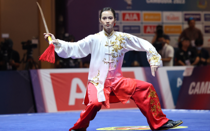 Wong delivers wushu gold in SEA Games