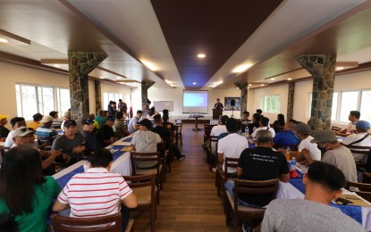 <p><strong>BANTAY DAGAT TRAINING</strong>. At least 70 fishermen in Bataan province undergo a two-day Fisheries Law Enforcement Training (FLET) that started on Thursday (May 18, 2023) to be deputized as Bantay Dagat volunteers. The Bantay Dagat is a community-based law enforcement program that engages fisherfolk in coastal villages to support the detection of illegal fishing activities and enforcement of laws. <em>(Photo courtesy of BFAR-3)</em></p>