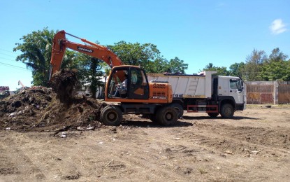 <p><strong>CLEARING</strong>. Ongoing clearing activities inside the Leyte Park Hotel complex in Tacloban City in this undated photo. The city government will reopen a portion of the closed Leyte Park Hotel complex for fiesta activities, it was announced on Thursday (May 18, 2023). (<em>Photo courtesy of Tacloban city government</em>)</p>