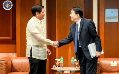 <p><strong>TOP SOURCE.</strong> President Ferdinand R. Marcos Jr. meets with Asian Development Bank (ADB) President Masatsugu Asakawa at the regional development bank's headquarters in Mandaluyong City on Monday (May 23, 2023). The ADB was the Philippines’ top source of active Official Development Assistance among 20 development partners in 2022. <em>(Photo from Office of the President FB page)</em></p>