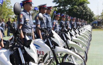 <p><strong>NEW ASSETS.</strong> The Police Regional Office in the Caraga Region (PRO-13) received 400 units of Galil assault rifles with 144,000 rounds of ammunition, 26 units of motorcycles, and 50 digital handheld radios on Monday (May 22, 2023). PRO-13 director Brig. Gen. Pablo Labra II said the new equipment will be distributed to different police field units in the region.<em> (Photo courtesy of PRO-13)</em></p>