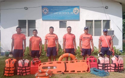 <p><strong>BATTLE-READY.</strong> Rescue teams from the Philippine Coast Guard station in Sta. Ana, Cagayan are ready for dispatch on Saturday (May 27, 2023). As of the 11 a.m. weather bulletin, Tropical Cyclone Wind Signal No. 1 has been hoisted over parts of the province.<em> (Courtesy of PCG Facebook)</em></p>