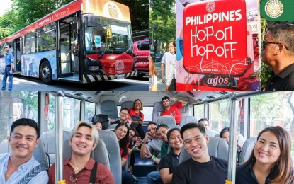 <p><strong>HOHO TOURS.</strong> The Department of Tourism launches the first ever Philippine hop-on hop-off bus tours in Makati City on Sunday (May 28, 2023). The tour will take travelers in a bus to designated stops to enjoy the city’s best spots and activities following suggested itineraries prepared by the DOT-National Capital Region. <em>(Photo courtesy of DOT)</em></p>