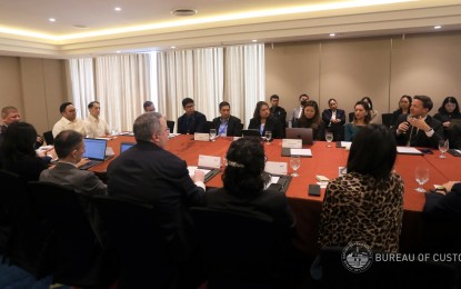 <p><strong>BOOSTING COLLABORATION</strong>. Bureau of Customs (BOC) officials meet with the delegation of European Union-ASEAN Business Council and the European Chamber of Commerce of the Philippines on May 23, 2023. The BOC said the meeting intends to boost collaboration between the Philippines and Europe to improve trade and business opportunities. <em>(Photo courtesy of BOC)</em></p>