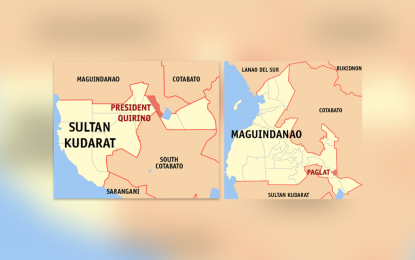 <p>Google maps of President Quirino, Sultan Kudarat; and Datu Paglat, Maguindanao del Sur.</p>
