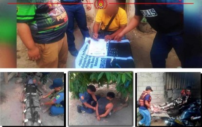 <p><strong>NEUTRALIZED.</strong> Anti-drug operatives account for the shabu PHP182,250 items recovered from a drug syndicate in Matalam, North Cotabato, on Thursday (June 1, 2023). Three suspects were killed in the operation while another was arrested following a shootout. <em>(Photo collage courtesy of Matalam MPS)</em></p>