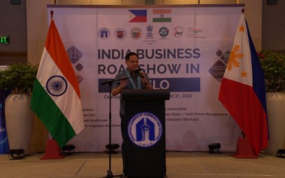<p><span style="color: #0e101a; background: transparent; margin-top: 0pt; margin-bottom: 0pt;" data-preserver-spaces="true"><strong>MORE INVESTMENTS.</strong> Iloilo Governor Arthur Defensor Jr. speaks before participants of the Iloilo Business Roadshow in Iloilo City on May 31, 2023. In an interview on Monday (June 5), he said the provincial government is eyeing more economic partnerships with India.<em> (Photo courtesy of Balita Halin sa Kapitolyo Facebook)</em><br /></span></p>
