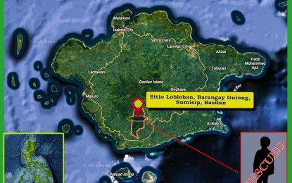 <p>Google map of Sitio Lobloban, Barangay Guiong, Sumisip, Basilan province.</p>