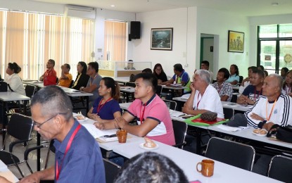 <p><strong>IMPROVED DURIAN PRODUCTION.</strong> Some 50 durian growers from the Caraga Region undergo a three-day training on Good Agricultural Practices in durian production on June 5 to 7, 2023. The training aims to help the durian growers increase their production and widen their markets. <em>(Photo courtesy of DA-13 Information Office)</em></p>