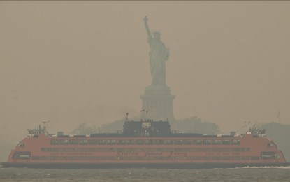 Wildfire smoke blankets New York