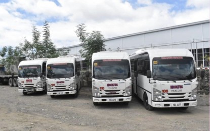 <p><strong>MODERN PUJS.</strong> These modern PUJs are ready to ply the Narvacan-Vigan route and vice versa. There are 15 units of this kind that were launched on Thursday (June 8, 2023) in support of the government's vehicle modernization program. <em>(Contributed Photo)</em></p>