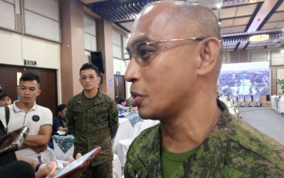 <p><strong>ANTI-INSURGENCY CAMPAIGN</strong>. Brig. Gen. Orlando Edralin, commander of the Philippine Army’s 303rd Infantry Brigade based in Murcia town, Negros Occidental province, foresees the dismantling of the NPA's Central Negros fronts by the end of 2023. Edralin on Wednesday (June 14, 2023) said the leaders of the two Central Negros fronts are still on the run, but the death of Rogelio Posadas, secretary of the NPA’s Komiteng Rehiyon-Negros, Cebu, Bohol, Siquijor, had left a vacuum. <em>(PNA photo by Nanette L. Guadalquiver)</em></p>