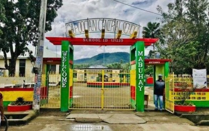 <p><strong>CLASSROOM ACCIDENT.</strong> The entrance of Capoocan Central School in Capoocan, Leyte. At least six elementary learners were hurt when their classmates accidentally ignited an ethyl alcohol inside their classroom in Capoocan town on Thursday. <em>(Contributed photo)</em></p>