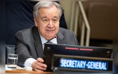 <p>UN Secretary-General Antonio Guterres addresses a UN high-level conference of heads of counter-terrorism agencies of member states at the UN headquarters in New York, on June 19, 2023. <em>(Manuel Elías/UN Photo/Handout via Xinhua) </em></p>