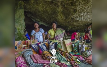 <p><strong>WEAVING</strong>. The women mat weavers of Samar with their products in this undated photo. A group of mat weavers has emerged as the most innovative women entrepreneur in Eastern Visayas and will compete in the national innovation challenge.<em> (Photo courtesy of Spark Samar)</em></p>