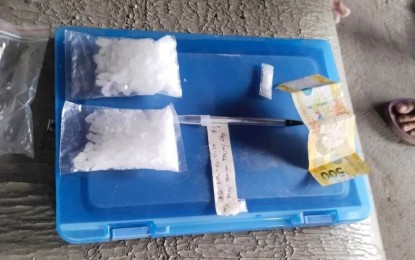 <p><strong>BUSTED.</strong> Police in Tanjay City, Negros Oriental seize some 150 grams of suspected shabu from a "high-value target" during a buy-bust operation on Wednesday (June 21, 2023).  The suspected shabu was valued at some PHP 1.020 million. <em>(Photo courtesy of the Negros Oriental Police Provincial Office)</em></p>