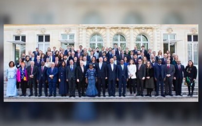 <p>Heads of delegations from 103 countries who attended the Organisation for Economic Co-operation and Development’s Inclusive Forum on Carbon Mitigation Approaches meetings. <em>(Photo courtesy of OECD)</em></p>