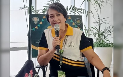 <p><strong><span data-preserver-spaces="true">GET INSURED</span></strong><span data-preserver-spaces="true">. Philippine Crop Insurance Corporation (PCIC) Regional Manager Eva Ulie Laud calls on farmers, particularly rice and corn farmers, to get their crops insured. In an interview on Monday (June 26, 2023), she said that the region was allocated PHP480.69 million for 209, 056 farmers and fisherfolks covering six product lines including rice, corn, high-value crops, non-crop agricultural assets, livestock, and fisheries. (<em>PNA photo by PGLena</em>)</span></p>