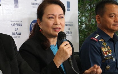 <p><strong>PEACEFUL MINDANAO.</strong> Mindanao Development Authority Secretary Maria Belen Acosta explains in a press briefing Monday afternoon (June 26, 2023) in Davao City that Mindanao has shifted from a place of concern to a place of safety and business potentials. Various initiatives to strengthen development communications to highlight peace and order in Mindanao are in place, she says.<em> (PNA photo by Robinson Niñal Jr.)</em></p>