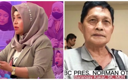 <p>File photo of MP Baileng Mantawil and Sultan Kudarat ABC President Norman Otto. <em>(Photo courtesy of DXMS Radio Cotabato)</em></p>