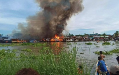 156 families displaced as fire hits riverside area in Cotabato