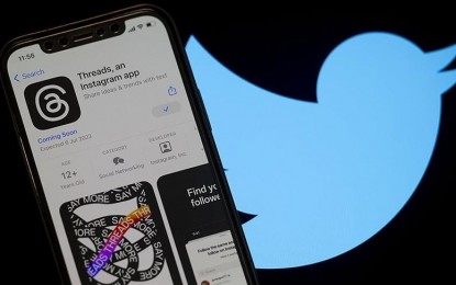 <p><strong>THREADS VS TWITTER. </strong>Meta officially launched Twitter rival, Threads, on Wednesday (July 6, 2023). The new app, powered by the Instagram team, aims to provide a platform for real-time online conversations.  <em>(Anadolu)</em></p>